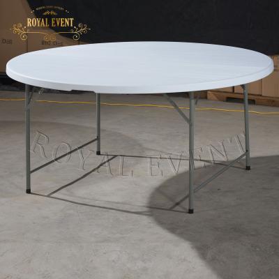 China Foshan modern hot sale wedding banquet round portable plastic folding tables for outdoor furniture for sale