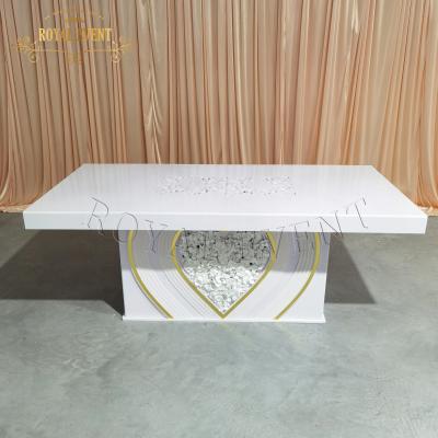 China Romantic Acrylic Wedding Event /party Head Table Wedding Cake Table for wedding lovers dining table for sale