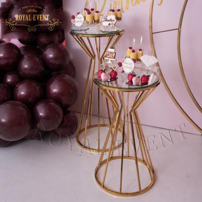 China Wedding event /party event furniture wedding supplies decorations wedding stainless steel dessert display rack for sale