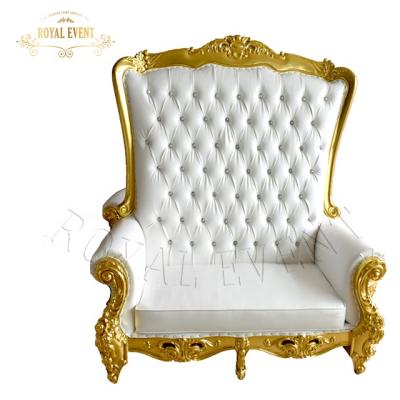 China Modern Wedding Bride and Groom Sofa King Throne Chaise Chair Royal Hotel Furniture for sale