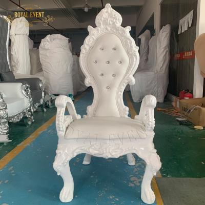 China European Luxury King Newlyweds Chair Luxury King Elegant Throne High Back Chair For Wedding for sale