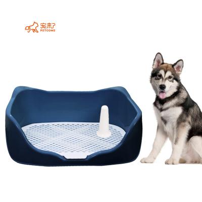 China Wholesale Plastic Sustainable Cheap Petcome Large Easy Clean Removable Mail Tray Indoor Dog Toilet Removable Pet Potty for sale