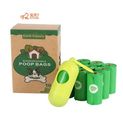 China PETCOME Sustainable Suppliers Eco Friendly Biodegradable Pet Poop Waste Bag Packed In Box for sale