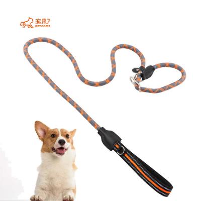 China PETCOME Viable Suppliers 2 in 1 Strong Heavy Duty Nylon Thoughtful Training Dog Collar and Leash for sale