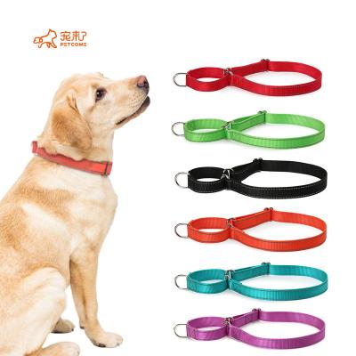 China PETCOME Custom Reflective Nylon Competitive Price New Suppliers Thoughtful Design Forming Large Dog Collar for sale