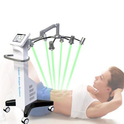 China Weight Loss Fats Removal 6d Machine 532 Fat 6d Lipo System 2021 Slim Laser Shape Green Burning Laser for sale