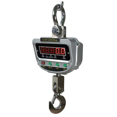 China LED LCD Display Crane Scale Convenient and Lightweight 2t with Customized OEM Support for sale