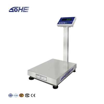 China Stainless Steel A3 Industrial Bench Weighing Scale for Heavy-Duty Weighing 50cm x 60cm for sale