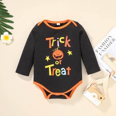 China Halloween Simple Newborn Baby Boy Clothes Overalls Romper Jumpsuit Pants Hat Outfit Set for sale