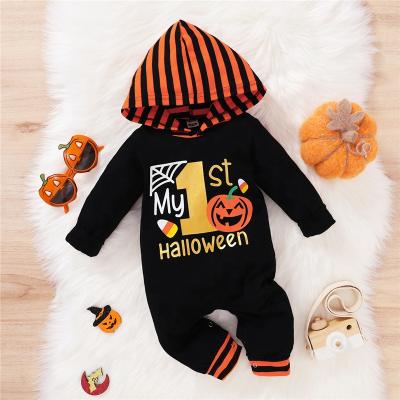 China Casual My 1st Halloween Baby Outfit Pumpkin Romper One Piece Jumpsuit For Toddler Infants Halloween Clothes for sale