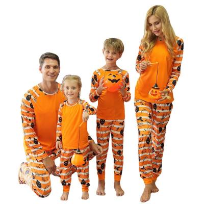 China Breathable Family Sleepwear Matching Cotton 2 Piece Set Halloween Pajamas for sale