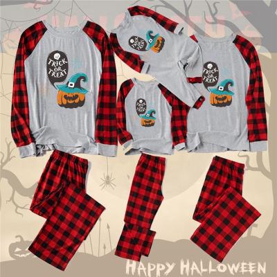 China Breathable Pajamas Family Matching Sets Family Pajamas Halloween Costume Parent-child Sleepwear Kids Clothing for sale