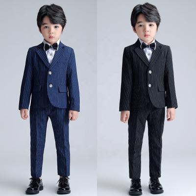 China Formal Boys Winter Suits Teenager Ball Suits Christmas Student Performance Host Dress With Coat+Vest+Pants+Shirt+Tie for sale