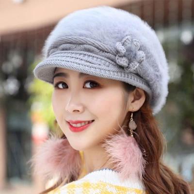 China Fashion Winter Hat Girl COMMON Bunny Hat For Girl Knitted Hat for sale