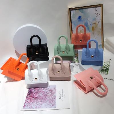 China New fashion jelly bag mini bag PVC handbag single shoulder purse cross bag for sale