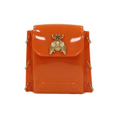 China Fashion New Fashion Mini Bee Bag With One-shoulder Slope Jelly Bag for sale