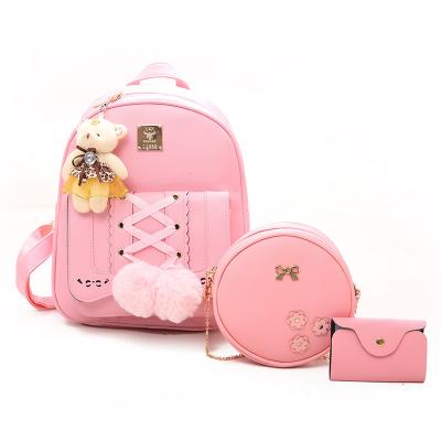 China Female Korean soft schoolbag girl travel backpack student school bag son and mother tide new waterproof bag backpack for sale