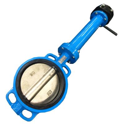 China DN200 PN1.0/1.6 General Extension Stem Wafer Butterfly Valve for sale