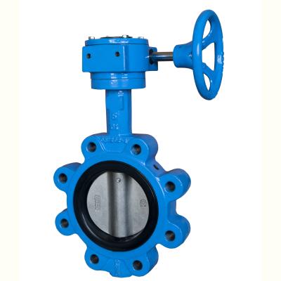 China General Resilient Cast Iron Seat Lug Type Butterfly Valve for sale