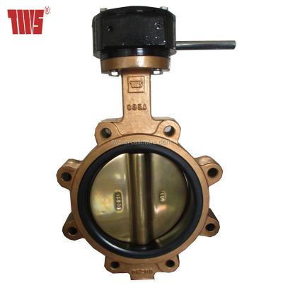 China General Seawater Aluminum Bronze Polished Butterfly Valve for sale