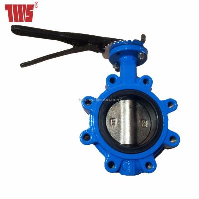 China Bare Water Shaft TWS Hook Butterfly Valve With Jogger Pin for sale