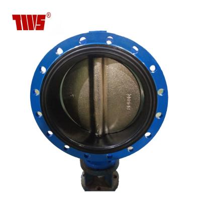 China General 24 Inch DN600 PN10/16 Worm Gear Ductile Iron Concerntrice Flange Rubber Lined Butterfly Valve For Water Alibaba China for sale