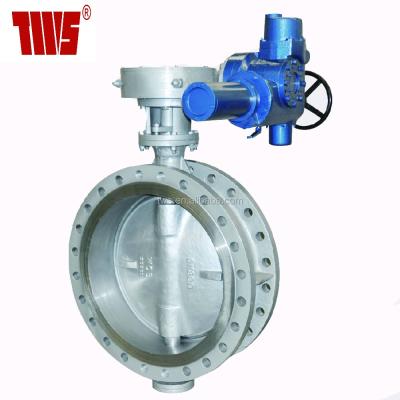 China Motorized Food Class 300 Butterfly Valve With Stainless Steel Ring Seat for sale