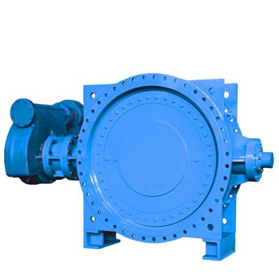 China General Eccentric Double Flange Butterfly Valve DN1800 PN10 For Water System for sale