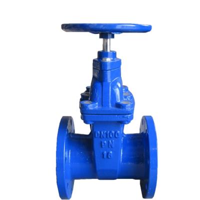 China General Ductile Iron Flange Type Non-Rising Gate Valve PN16 Stem With Handle Wheel Supplied From Factory Directly for sale