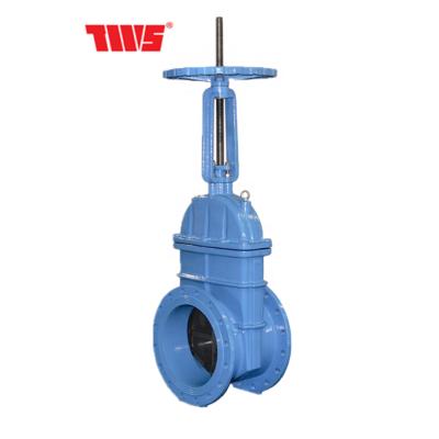 China Flanged Featured DN65 - DN800 Ductile Iron Resilient EPDM Seated Gate Valve Plug Water Valve For Water Project for sale