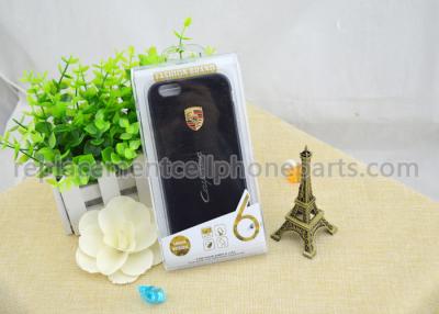 China Black iPhone 6 Back Cover Cell Phone Protector Case Silicone + PC for sale