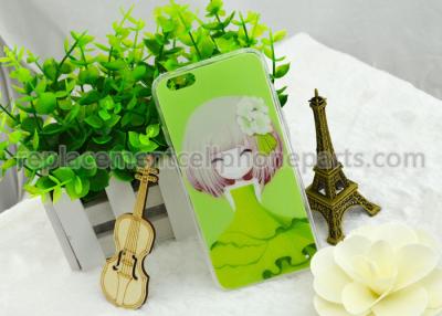 China Dressed Girl Flower Cell Phone Protector Case for Iphone 6 , Green / Yellow / Red for sale