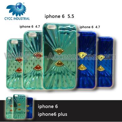 China 4.7 ” Tpu  Leather Cell Phone Protector Case For Iphone 6 , Smartphone Flip Cover for sale