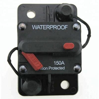 China 150 amp circuit breaker with manual reset, 12V- 48VDC, (150A) 3000Amp waterproof @ 30VDC. for sale