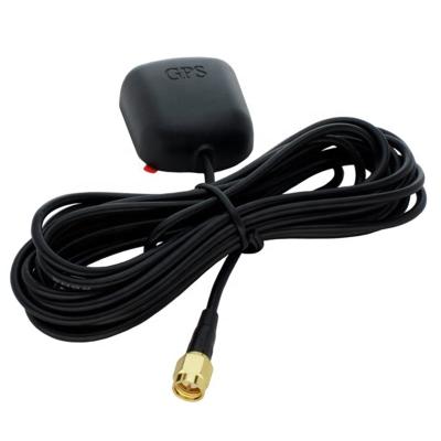 China Waterproof Active GPS Antenna With SMA Male Connector 28dB Gain, 3-5VDC Magnetic GPS Antenna GPS013 for sale