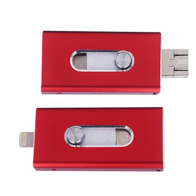 China USB Flash Drive 2.0 Pen Metal OTG 3.0 Inch Drive USB Memoria Stick For Apple Custom Logo 8gb 16gb for sale