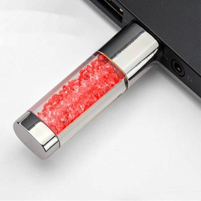 China Plastic Promotional Price USB Crystal Flash Drive 2.0 3.0 Memory Sticks 16gb 32gb 64gb 128gb for sale