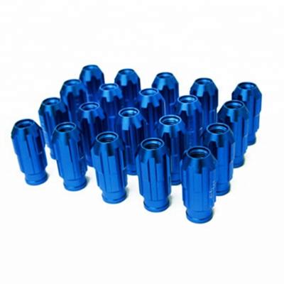 China Bule Car Wheel 60mm For Racing Car 7075 60MM Aluminum Lug Nuts for sale