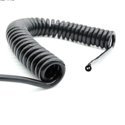 China Suitable for auto gauge 2.5mm2 5core PUR or coiled curly coiled power cords cable for sale