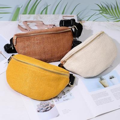 China Water Proof Recyclable Empty No Logo Ladies Boys Girls Bag Worthless Women Fashion Straw Eco-friendly Nice Woven Pussy Packs for sale