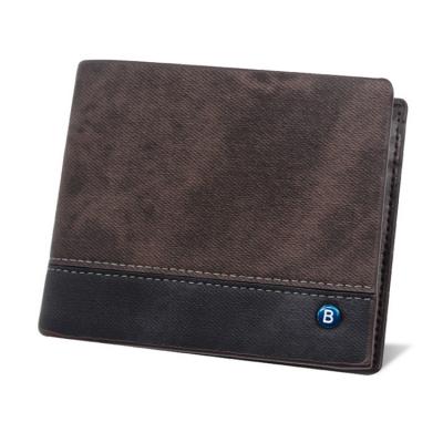 China Custom Logo Dongguan ATM Card Protector Credit Card Sleeve Young Men Bifold Short Wallet Waterproof for sale