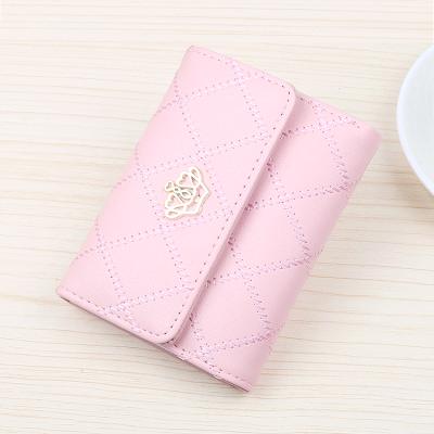 China Litchi-pattern waterproof wholesale female women's wallet Liushu wallet drop change short wallet women pinch for sale