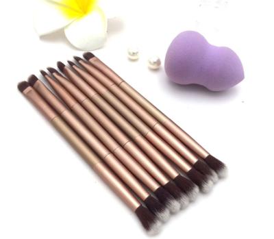 China Double Heads Base Custom Wholesale Eyeshadow Makeup Tools Double-end Head High-end Makeup Eye Brush for sale