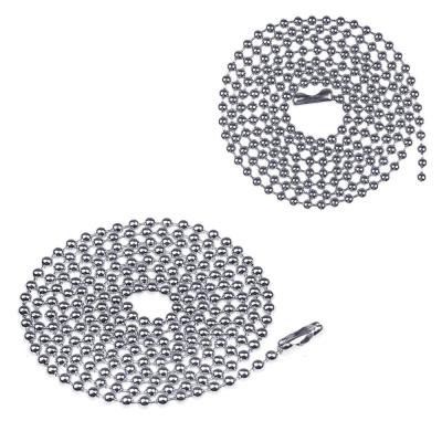 China Tire Protection Chain Nickel Free Stainless Steel Ball Chains Necklace With Connectors Clasps for sale