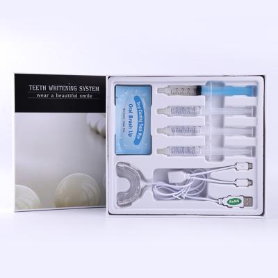 China 3 Adapters Teeth Whitening Kit 16 Led Phone Connected Clear Pen Teeth Whitening Light Kits Private Logo For Home Use GA1058 for sale