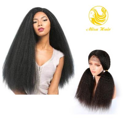 China Wholesale Lace Front Human Hair Wigs Natural Straight Swiss Curly Hair Color Wigs For Black Women for sale