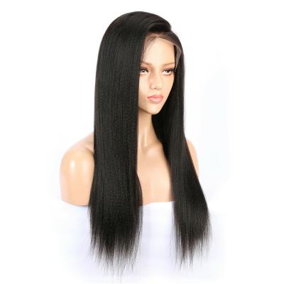 China Yaki 360 Wigs Light Straight Indian Yaki Hair Wig 360 Lace Hair Wigs for sale