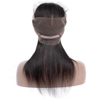 China Brazilian Silky Straight Hair Natural Black Color Headband 360 Wave Hair for sale