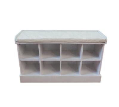 China Convertible White Furniture Shoe Cabinet Modern Shoe Shelving With Sofa Sitting for sale