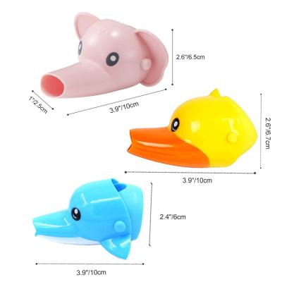 China Plastic Cartoon Silicone Sink Handle Water Faucet Supplement Kitchen Bathroom Hand-Wash Accessories For Toddler,Baby,Kids for sale